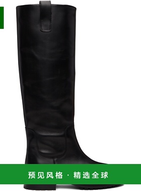 香港直邮aeyde 女士 黑色 Henry Leather 高筒靴 A11KBLAID45CH22