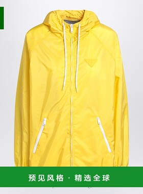 1h可退 香港直邮Prada 普拉达 女士 RE-NYLON 黄色轻身雨衣 29227