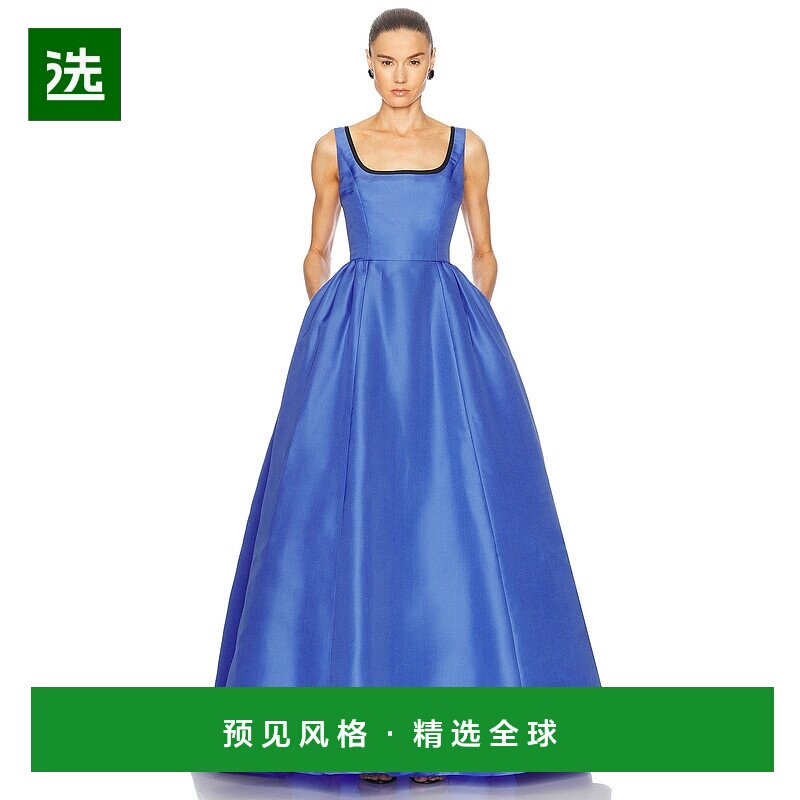 1h可退 香港直邮CAROLINA HERRERA 女士 无袖大圆领睡裙 R2511N73