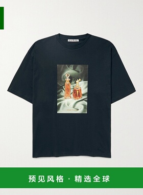 1h可退 香港直邮Acne Studios 艾克妮 男士 Edlund 徽标印花棉针T
