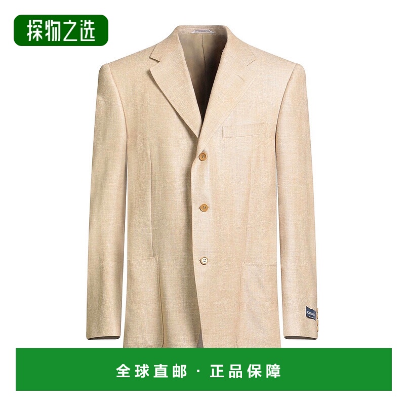 香港直邮Canali 康钠丽 男士 西装外套 beige米色 舒适时尚