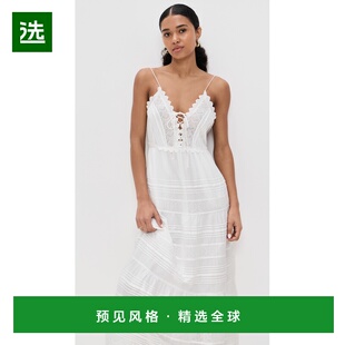 1h可退 香港直邮LOVESHACKFANCY 女士 Terria 连衣裙 white白色