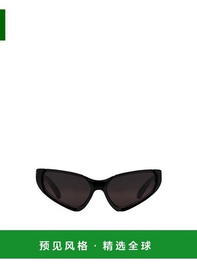 【99新未使用】香港直邮Balenciaga 黑色XPANDER 徽标太阳镜 6819