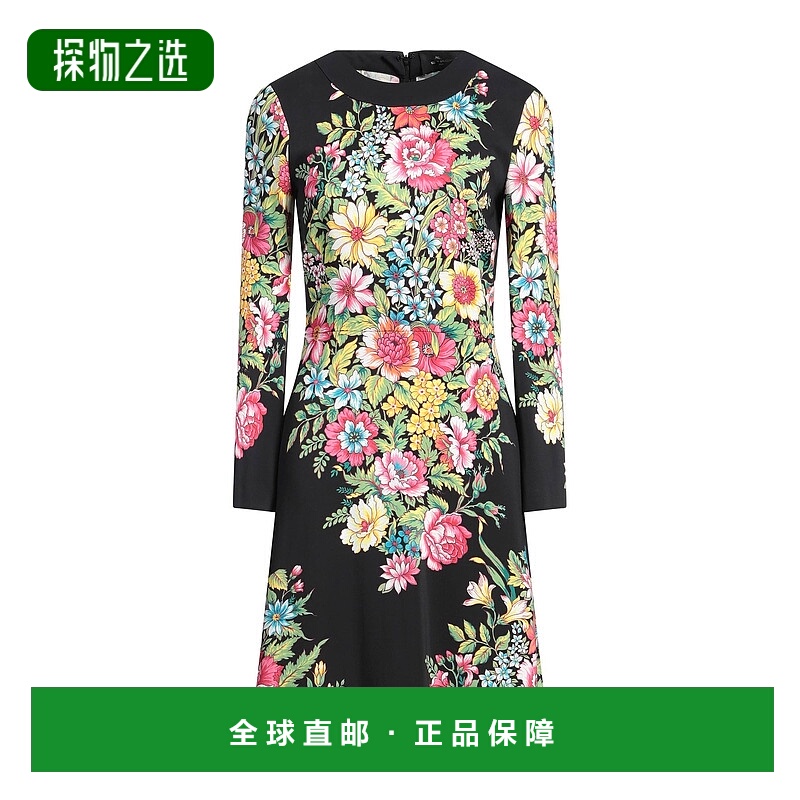 香港直邮Etro 艾特罗 女士 短款连衣裙 black黑色 舒适时尚