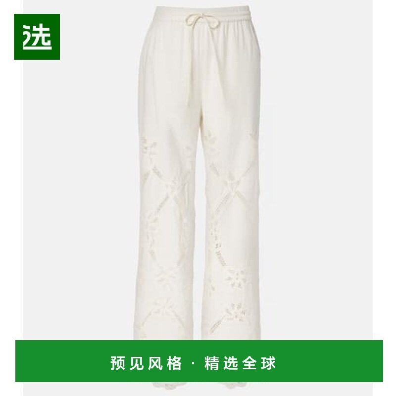 1h可退 香港直邮VERONICA BEARD 女士 雏菊棉质亚麻阔腿裤,女装/女士精品,休闲裤,淘宝优惠券,粉丝福利购,淘宝优惠卷