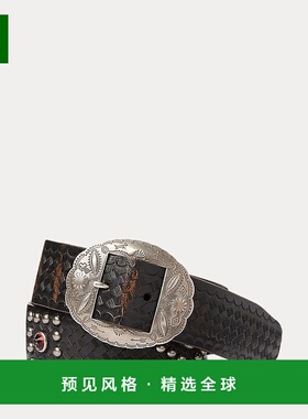 欧洲直邮RALPH LAUREN拉夫劳伦RRL铆钉皮带腰带