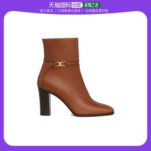 香港直邮Celine 牛皮革裸靴 336543190C.棕色 CLAUDE