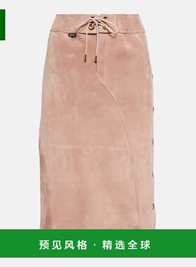 香港直邮Tom Ford 汤姆·福特 女士 Plonge 皮革中长半身裙 00099