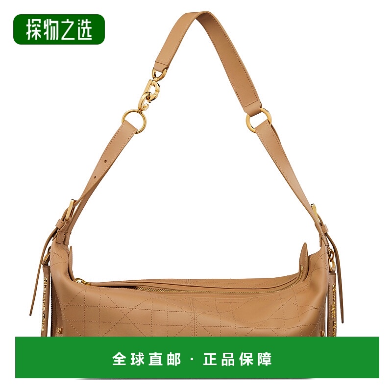 欧洲直邮DIOR (2025) D-Journey 中号复古光滑小牛皮手袋斜挎包