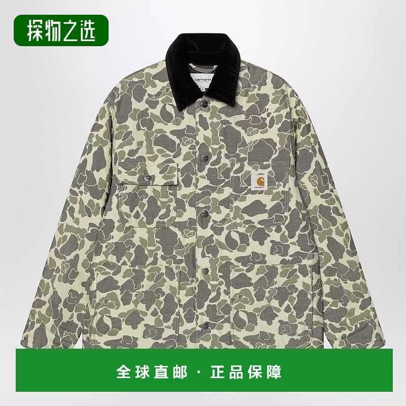 香港直邮CARHARTT WIP 男士 Chore Green/Tobacco 织锦迷彩小鸭图