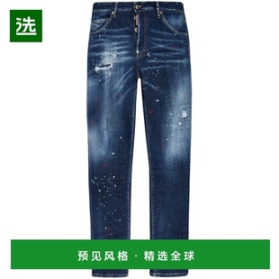 做旧破洞牛仔长裤 1h可退 男士 二次方 S74LB1 香港直邮Dsquared2