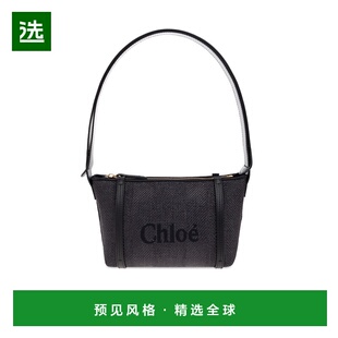 香港直邮Chloe 拉链开合单肩包 CH25UP566P38蔻依手提包草编包