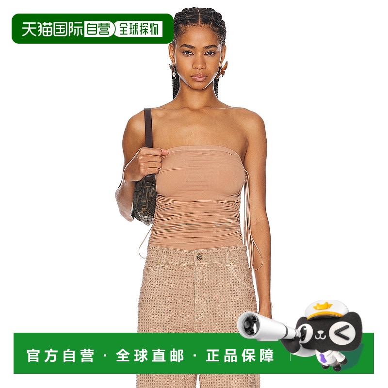 1h可退 香港直邮Wolford 女士 Fatal 垂褶细带连体衣 77107