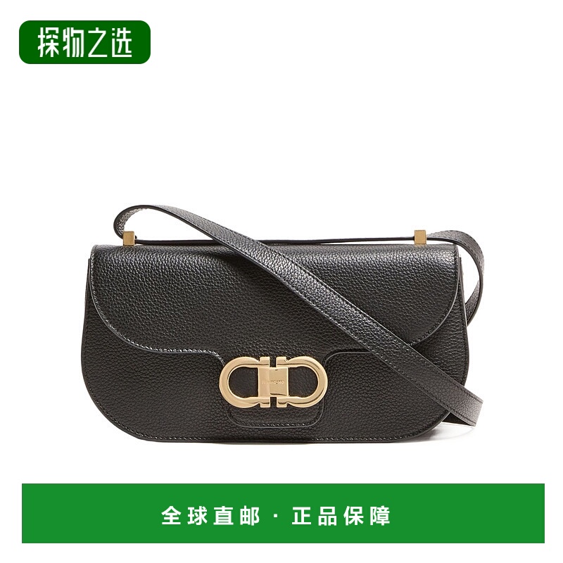 香港直邮Salvatore Ferragamo East-West Gancini 双斜挎包 FERM5