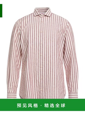 1h可退 香港直邮Mc2 Saint Barth 男士 条纹衬衫 red红色 舒适时