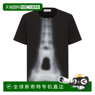 香港直郵Dior 353T09B4515迪奧 T恤 徽標(biāo)短袖
