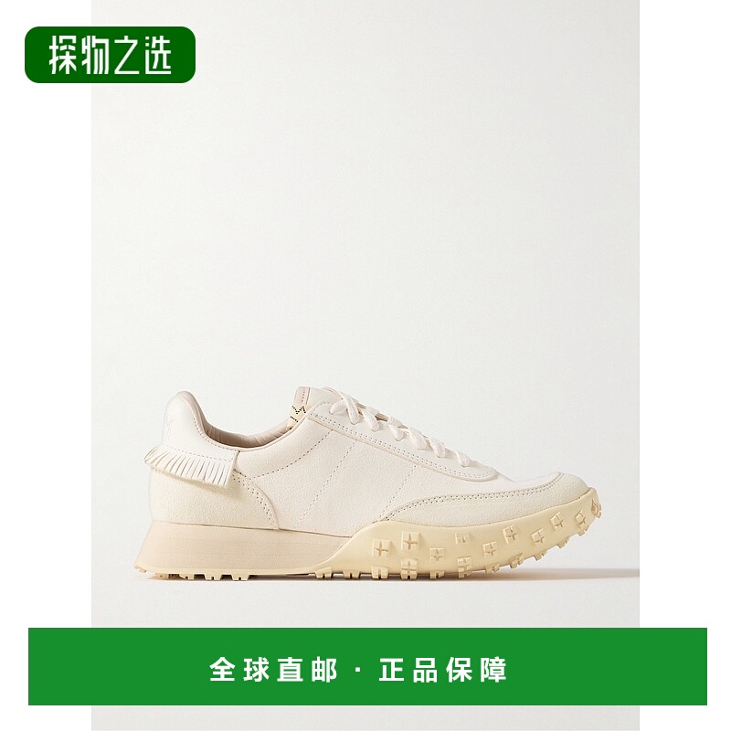 香港直邮Visvim 维斯维木 男士 Hospoa 流苏皮革边绒面革运动鞋 0