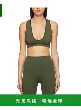 香港直邮Rick Owens 绿色徽标V领文胸内衣 RP02A7695KSP15