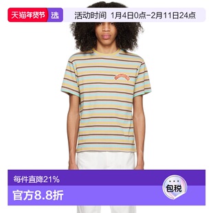 1h可退 香港直邮Bluemarble 男士 多色条纹 T 恤 TS30JE21FA23