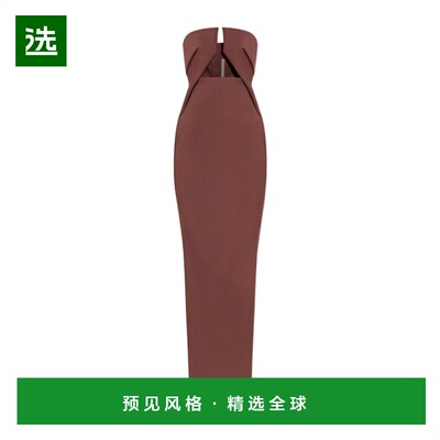 香港直邮Rick Owens Prong 连衣裙长裙 RP02E4528WST