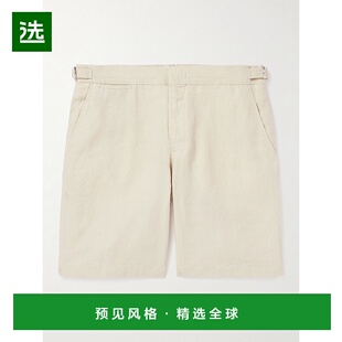1h可退 Orlebar Brown 男士 Norwich 直筒亚麻短裤 28066休闲裤
