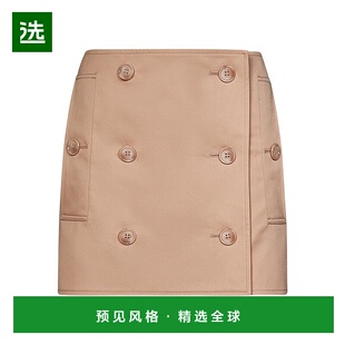 1h可退 香港直邮Burberry 巴宝莉 女士 高腰籃扣細節迷你裙 80677