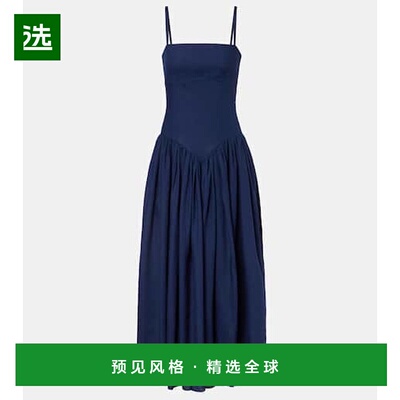 1h可退 香港直邮Gabriela Hearst 女士 Oriana 亚麻长款连衣裙