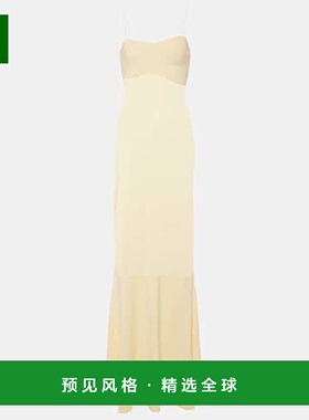 1h可退 香港直邮Jacquemus 女士 La Fino 长袍礼服 yellow黄色 舒