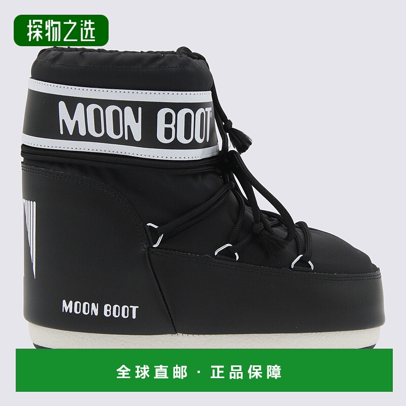 香港直邮moon boot 月亮靴 男士 Moon 黑色靴子 80D1409340N001