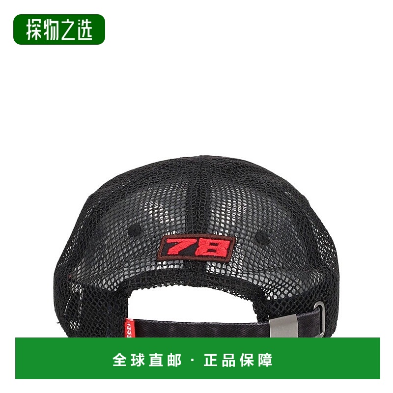 香港直邮Diesel 迪赛 男士 黑色棒球帽 A194580DCCV