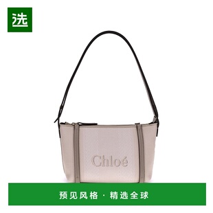 1h可退 香港直邮Chloe 蔻依 女士 CARRY 沙色帆布肩包 CH25UP566O