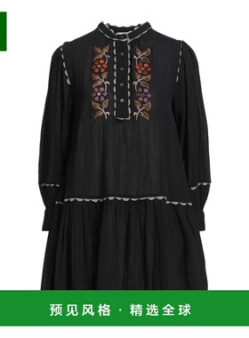 1h可退 香港直邮ANTIK BATIK 女士 短款连衣裙 black黑色 舒适时