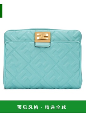 香港直邮Fendi 蓝色UPSIDE DOWN腰带包 8BT305A72V腰包