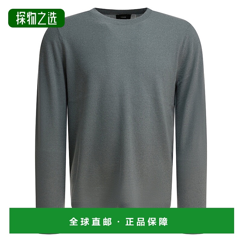 香港直邮VINCE 男士 圓領針織衫 M11476523A grey灰色 舒适时尚