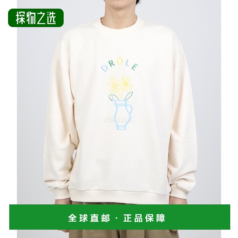 韩国直邮DROLE DE MONSIEUR Pot de Fleurs 运动衫 男士时尚都市T