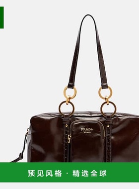 1h可退 香港直邮Prada 普拉达 女士 Dangle 中号皮革肩包斜挎包