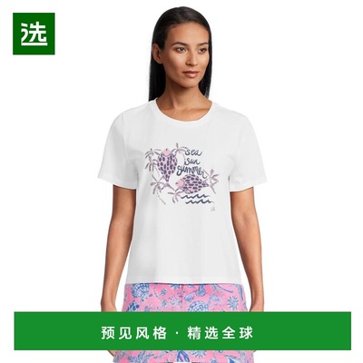 1h可退 【美国直邮】lilly pulitzer 女士 衬衫短袖上衣