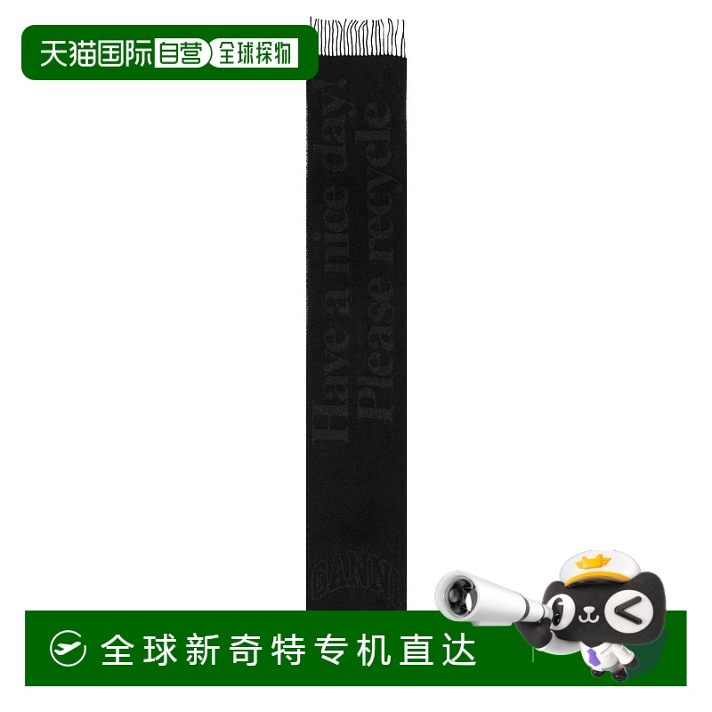 1h可退 欧洲直邮ganni 女士 围巾披肩羊毛