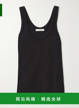 1h可退 香港直邮Lemaire 女士 罗纹背心 TO1199LJ1016 black黑色