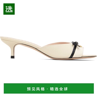 女士 白色 Leather 1h可退 凉鞋 华伦天奴 Bow 香港直邮valentino