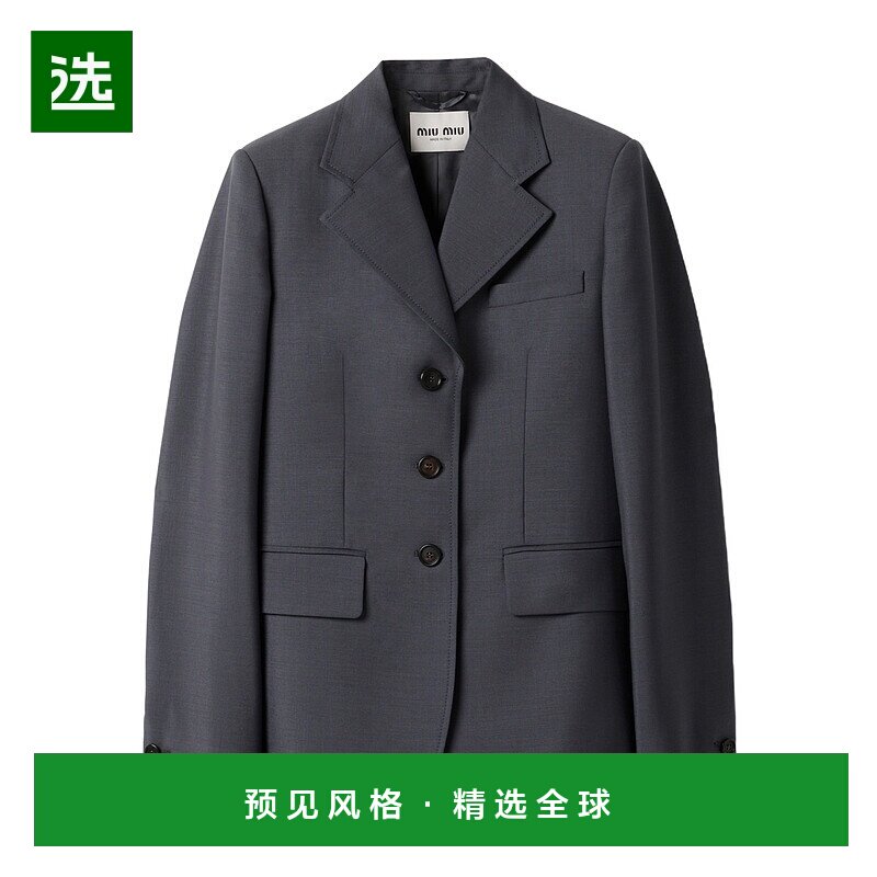 香港直邮Miu Miu 单排扣羊毛西装外套 MH199112I1SOOO