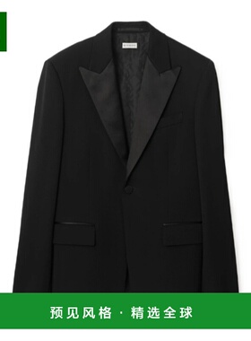 1h可退 香港直邮Burberry peaked-lapels dinner jacket 81180531