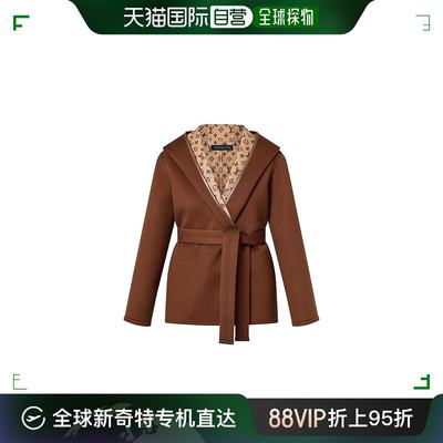 欧洲直邮LOUIS VUITTON(路易威登) 女士围裹式连帽短大衣