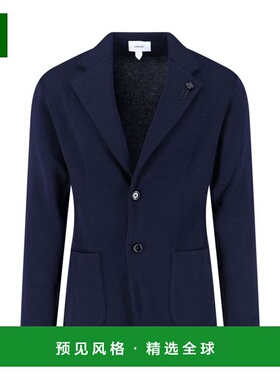 1h可退 香港直邮Lardini 男士 单排扣胸针细节西装外套 CNCLJM56C