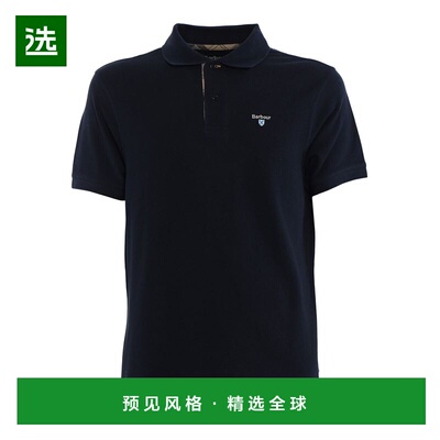 香港直邮Barbour 男士T恤 MML0012NY31 CO 蓝色 Tartan detail co