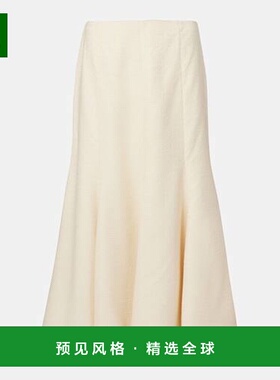 1h可退 香港直邮Gabriela Hearst 女士 'Selma' 喇叭真丝中长半身