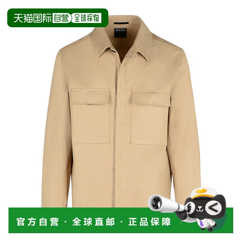 香港直邮Zegna 休闲长袖夹克 RUFV60A9SOT10B
