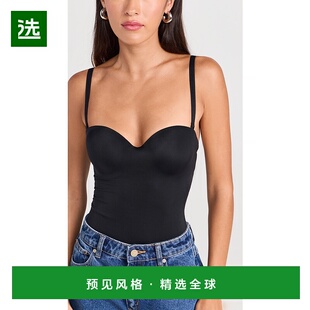 1h可退 香港直邮Wolford 女士 Thong 塑形细带连体衣 black黑色