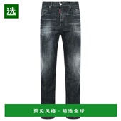 香港直邮Dsquared2 二次方 男士 1h可退 直筒牛仔裤 S74LB1725S30