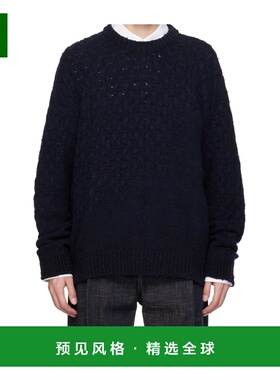 香港直邮WOOYOUNGMI 男士针织衫 W253KN09517N AW2025 黑色 圆领